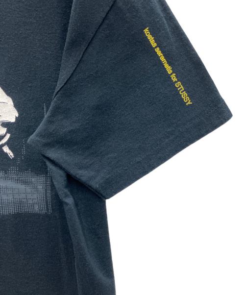 stussy（ステューシー）stussy (ステューシー) 半袖カットソー ネイビー サイズ:Mの古着・服飾アイテム