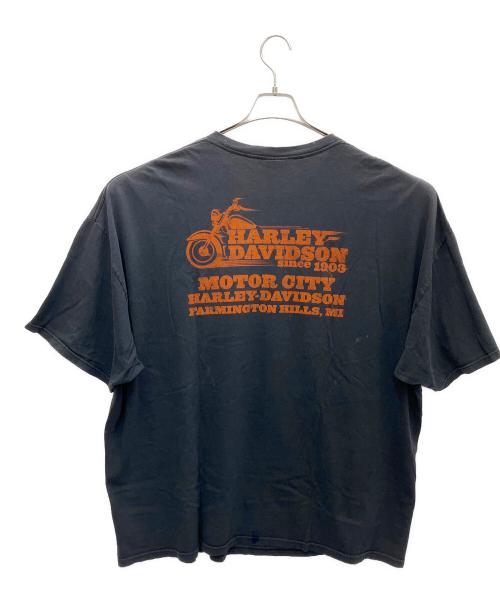 HARLEY-DAVIDSON（ハーレーダビッドソン）HARLEY-DAVIDSON (ハーレーダビッドソン) 半袖カットソー ブラック サイズ:3XLの古着・服飾アイテム