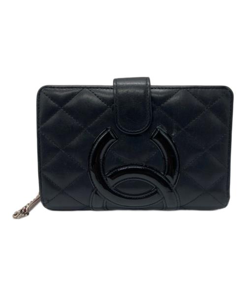 CHANEL（シャネル）CHANEL (シャネル) 2つ折り財布 ブラックの古着・服飾アイテム