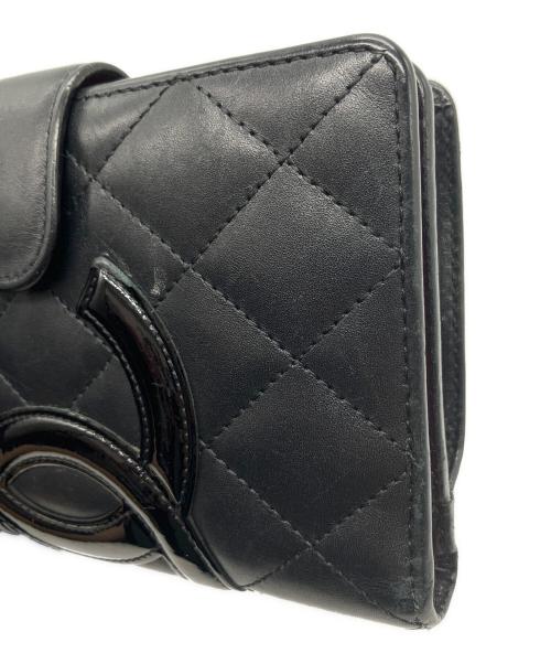 CHANEL（シャネル）CHANEL (シャネル) 2つ折り財布 ブラックの古着・服飾アイテム