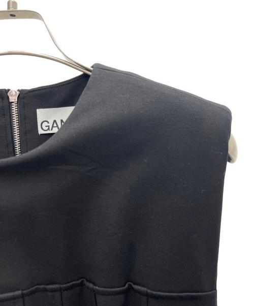 GANNI（ガニー）GANNI (ガニー) ノースリーブワンピース ブラック サイズ:42の古着・服飾アイテム