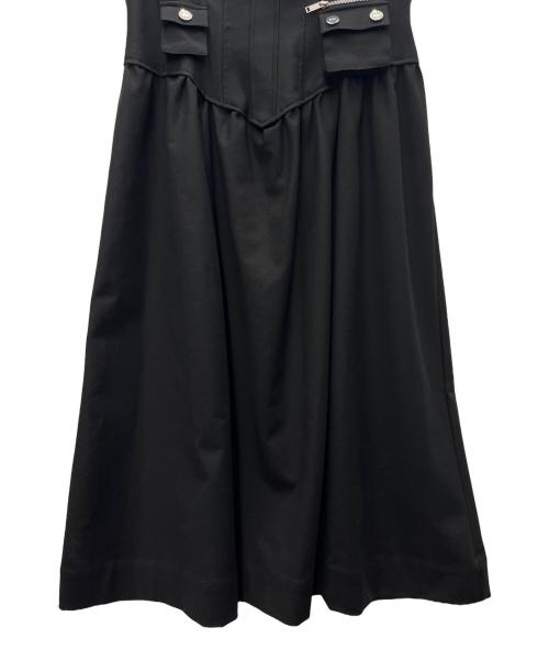 GANNI（ガニー）GANNI (ガニー) ノースリーブワンピース ブラック サイズ:42の古着・服飾アイテム
