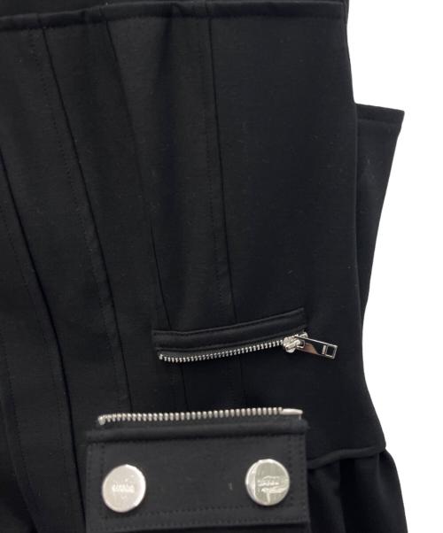 GANNI（ガニー）GANNI (ガニー) ノースリーブワンピース ブラック サイズ:42の古着・服飾アイテム