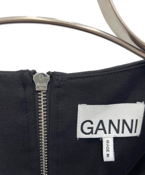 GANNI（ガニー）GANNI (ガニー) ノースリーブワンピース ブラック サイズ:42の古着・服飾アイテム