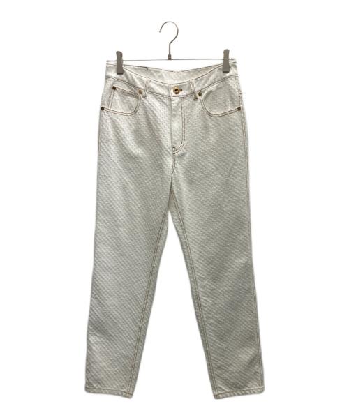 pierre cardin（ピエール・カルダン）pierre cardin (ピエール・カルダン) デニムパンツ ホワイト サイズ:38 未使用品の古着・服飾アイテム