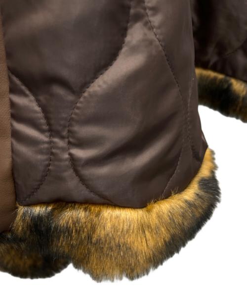 LEINWANDE（ラインヴァンド）LEINWANDE (ラインヴァンド) ファージャケット ブラウン サイズ:Freeの古着・服飾アイテム