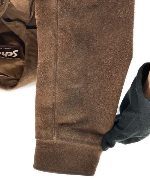 Schott（ショット）Schott (ショット) スウェードレザージャケット ブラウン サイズ:42の古着・服飾アイテム