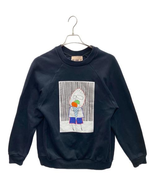 PLAN C（プランシー）Plan C (プランシー) スウェット ネイビー サイズ:Sの古着・服飾アイテム