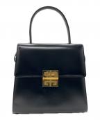 GIVENCHYジバンシィ）の古着「2WAYハンドバッグ」｜ブラック×ゴールド