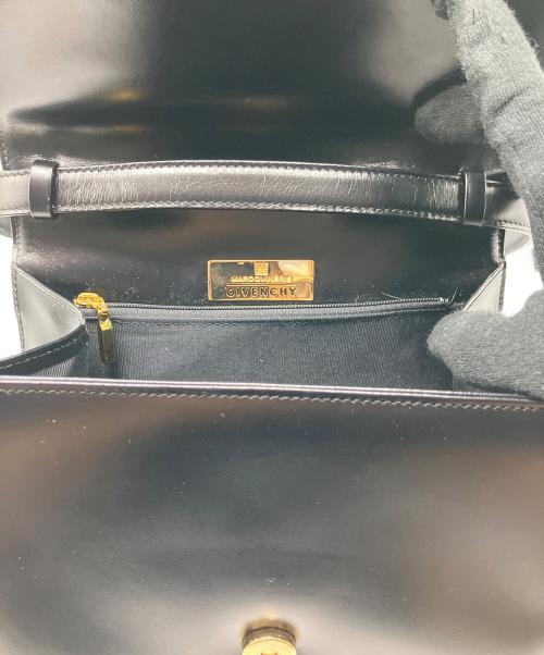 GIVENCHY（ジバンシィ）GIVENCHY (ジバンシィ) 2WAYハンドバッグ ブラック×ゴールドの古着・服飾アイテム