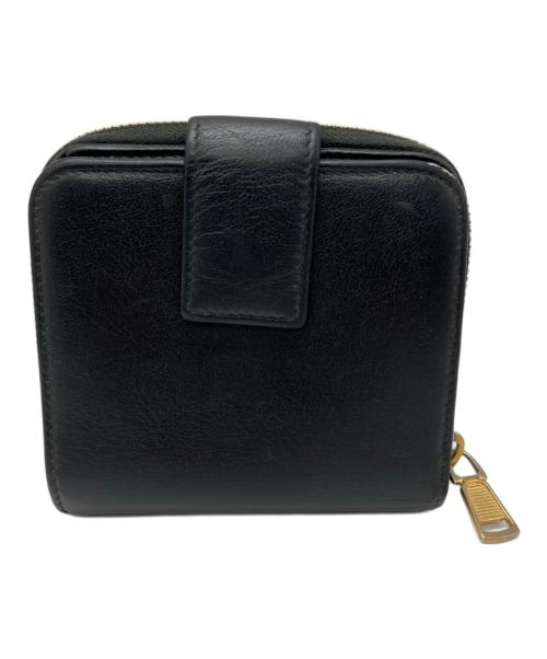 Yves Saint Laurent（イヴサンローラン）Yves Saint Laurent (イヴサンローラン) 2つ折り財布 ブラックの古着・服飾アイテム