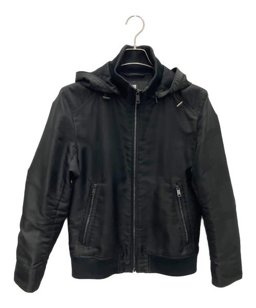 BLACK LABEL CRESTBRIDGE（ブラックレーベル クレストブリッジ）BLACK LABEL CRESTBRIDGE (ブラックレーベル クレストブリッジ) フーデッドジャケット ブラック サイズ:Mの古着・服飾アイテム
