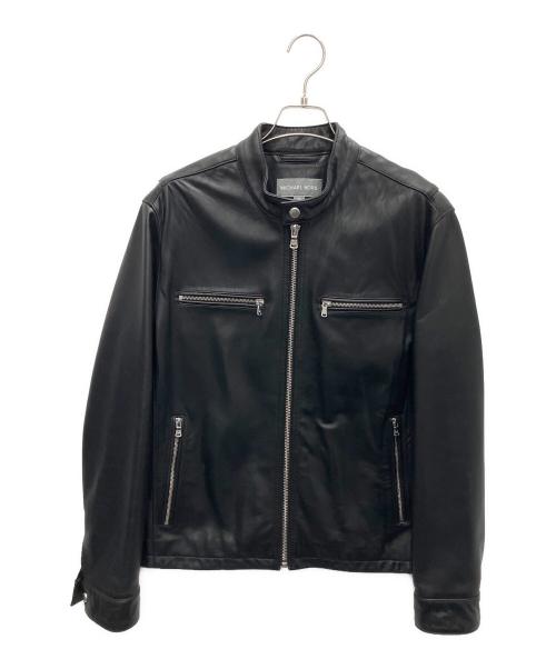 MICHAEL KORS（マイケルコース）MICHAEL KORS (マイケルコース) レザージャケット ブラック サイズ:Mの古着・服飾アイテム