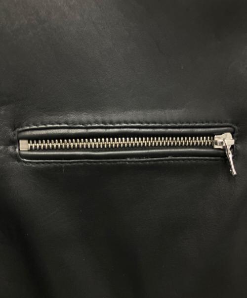 MICHAEL KORS（マイケルコース）MICHAEL KORS (マイケルコース) レザージャケット ブラック サイズ:Mの古着・服飾アイテム