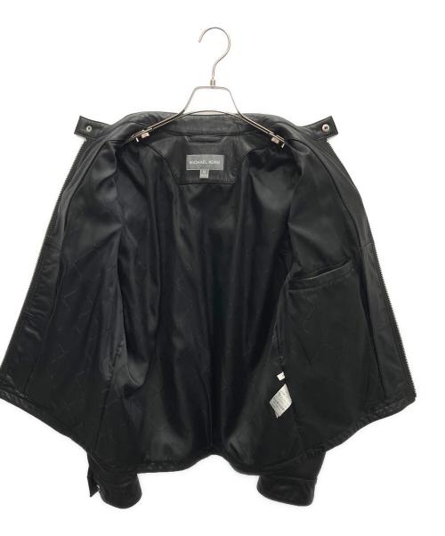 MICHAEL KORS（マイケルコース）MICHAEL KORS (マイケルコース) レザージャケット ブラック サイズ:Mの古着・服飾アイテム