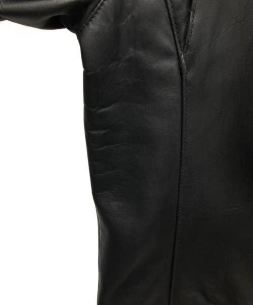 MICHAEL KORS（マイケルコース）MICHAEL KORS (マイケルコース) レザージャケット ブラック サイズ:Mの古着・服飾アイテム