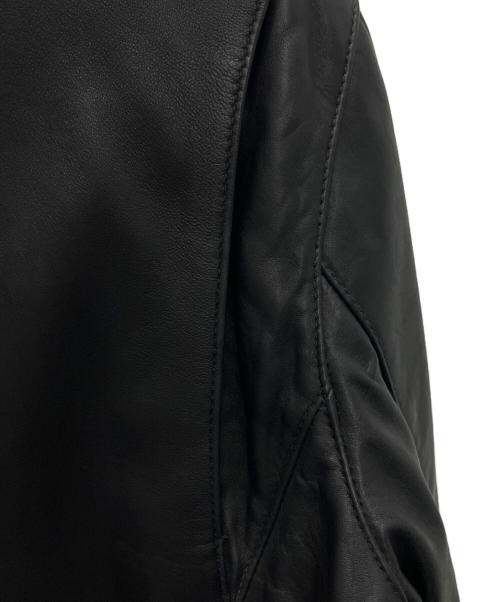 MICHAEL KORS（マイケルコース）MICHAEL KORS (マイケルコース) レザージャケット ブラック サイズ:Mの古着・服飾アイテム