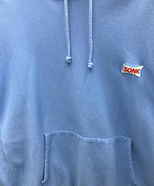 Champion REVERSE WEAVE（チャンピオン リバース ウィーブ）Champion REVERSE WEAVE (チャンピオン リバース ウィーブ) プルオーバーパーカー スカイブルー サイズ:SIZE XXLの古着・服飾アイテム
