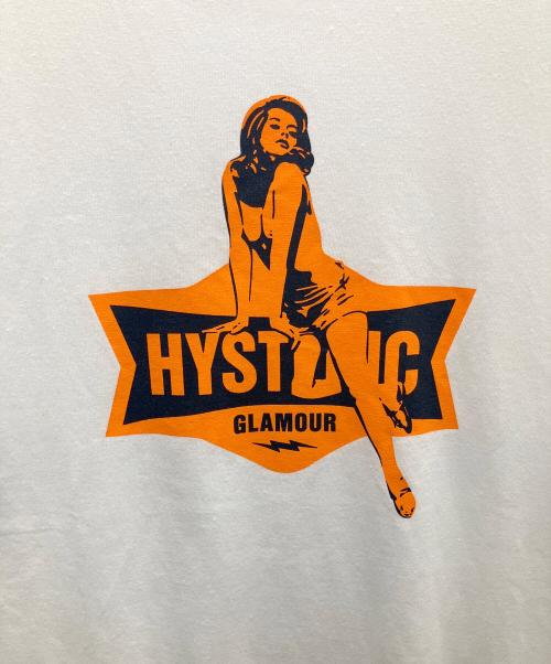 Hysteric Glamour（ヒステリックグラマー）Hysteric Glamour (ヒステリックグラマー) 半袖カットソー パープル×ホワイト サイズ:Ｌの古着・服飾アイテム