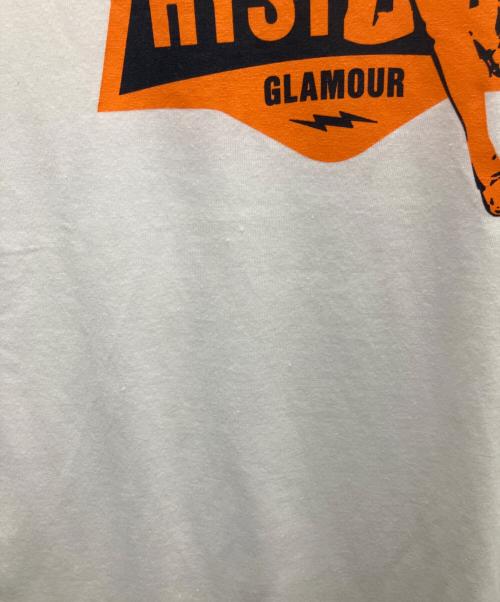 Hysteric Glamour（ヒステリックグラマー）Hysteric Glamour (ヒステリックグラマー) 半袖カットソー パープル×ホワイト サイズ:Ｌの古着・服飾アイテム