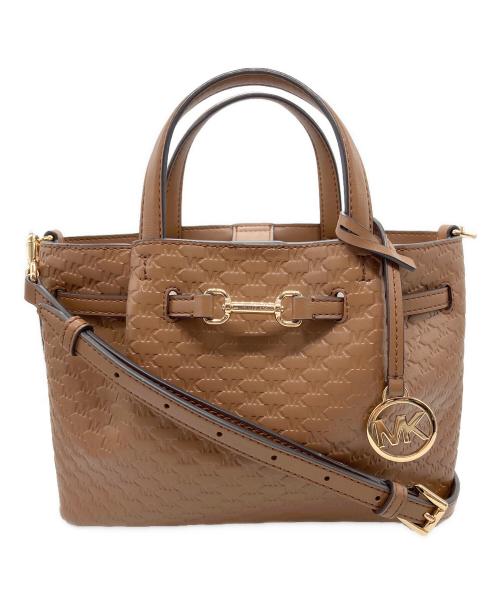 MICHAEL KORS（マイケルコース）MICHAEL KORS (マイケルコース) 2WAYショルダーバッグ ブラウンの古着・服飾アイテム
