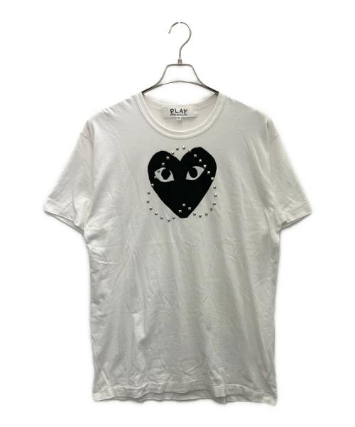 PLAY COMME des GARCONS（プレイコムデギャルソン）PLAY COMME des GARCONS (プレイコムデギャルソン) 半袖カットソー ホワイト サイズ:XXLの古着・服飾アイテム