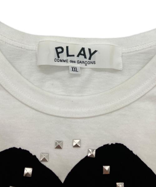 PLAY COMME des GARCONS（プレイコムデギャルソン）PLAY COMME des GARCONS (プレイコムデギャルソン) 半袖カットソー ホワイト サイズ:XXLの古着・服飾アイテム