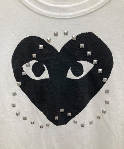 PLAY COMME des GARCONS（プレイコムデギャルソン）PLAY COMME des GARCONS (プレイコムデギャルソン) 半袖カットソー ホワイト サイズ:XXLの古着・服飾アイテム