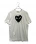 PLAY COMME des GARCONS（プレイコムデギャルソン）の古着「半袖カットソー」｜ホワイト