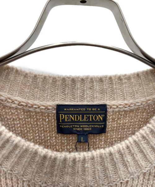 PENDLETON（ペンドルトン）PENDLETON (ペンドルトン) 厚手ニット ベージュ サイズ:Lの古着・服飾アイテム