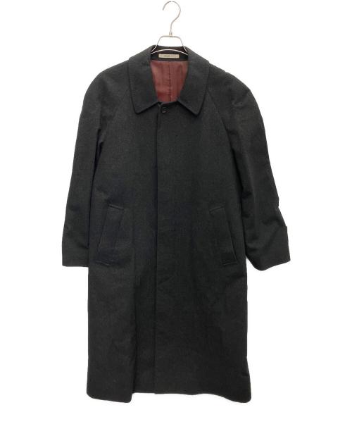 MCM（エムシーエム）MCM (エムシーエム) チェスターコート ブラック サイズ:Lの古着・服飾アイテム