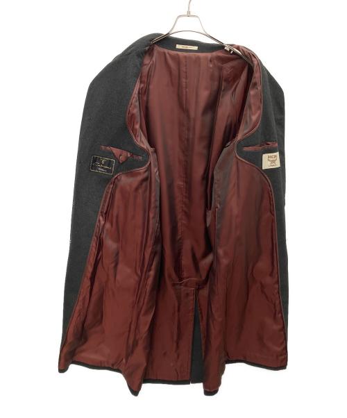 MCM（エムシーエム）MCM (エムシーエム) チェスターコート ブラック サイズ:Lの古着・服飾アイテム