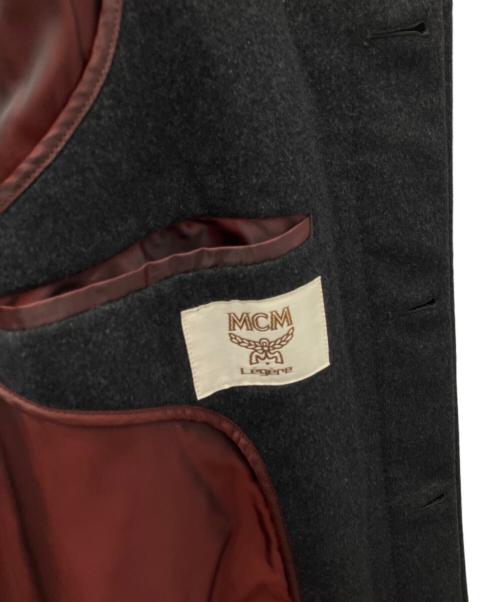 MCM（エムシーエム）MCM (エムシーエム) チェスターコート ブラック サイズ:Lの古着・服飾アイテム