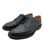 SANDERSサンダース）の古着「SANDERS Gibson Black Grain ビジネスシューズ レースアップ レザー」｜ブラック