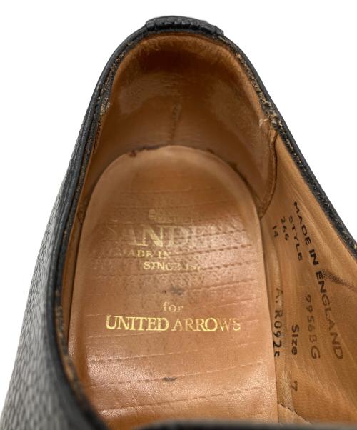 SANDERS（サンダース）SANDERS (サンダース) SANDERS Gibson Black Grain ビジネスシューズ レースアップ レザー ブラック サイズ:SIZE7の古着・服飾アイテム