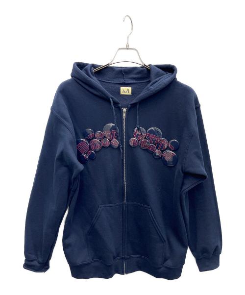 High Scream Center（ハイスクリームセンター）High Scream Center (ハイスクリームセンター) ジップパーカー ネイビー サイズ:Mの古着・服飾アイテム