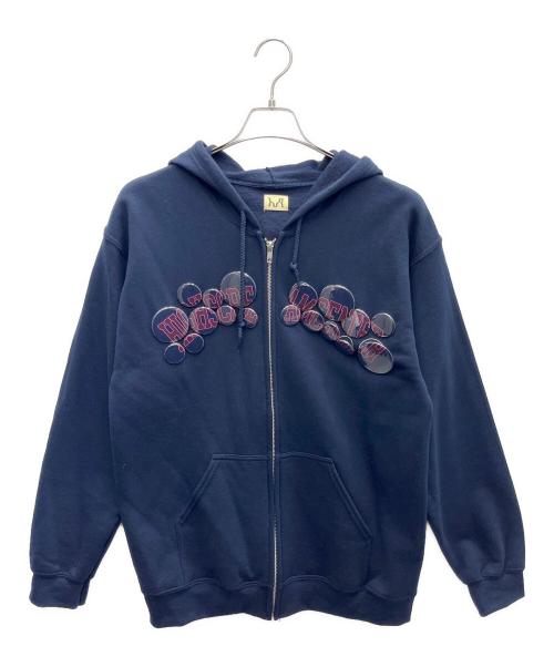 High Scream Center（ハイスクリームセンター）High Scream Center (ハイスクリームセンター) ジップパーカー ネイビー サイズ:Mの古着・服飾アイテム
