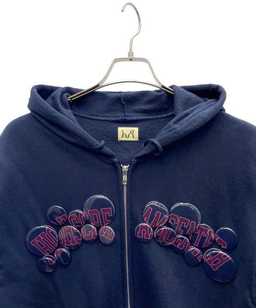 High Scream Center（ハイスクリームセンター）High Scream Center (ハイスクリームセンター) ジップパーカー ネイビー サイズ:Mの古着・服飾アイテム