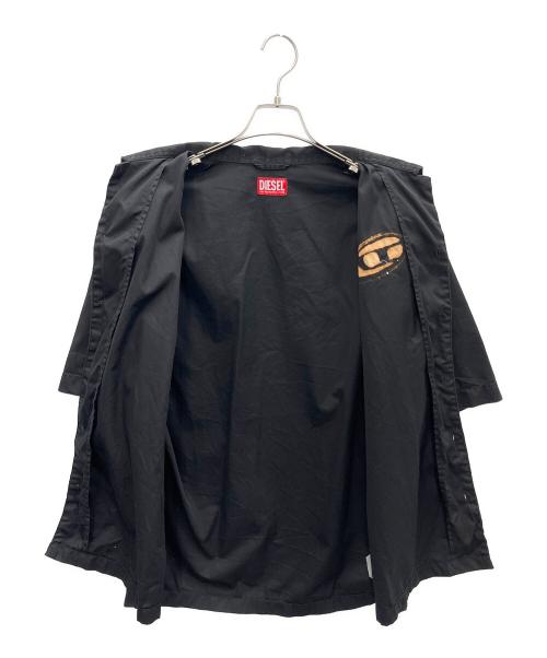 DIESEL（ディーゼル）DIESEL (ディーゼル) 半袖シャツ ブラック サイズ:46の古着・服飾アイテム