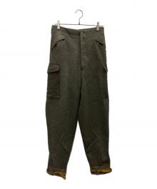 スウェーデン軍（スウェーデン軍）の古着「ウールカーゴパンツ」｜ブラウン