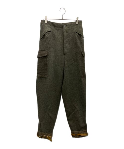 スウェーデン軍（スウェーデン軍）スウェーデン軍 (スウェーデン軍) ウールカーゴパンツ ブラウン サイズ:-の古着・服飾アイテム