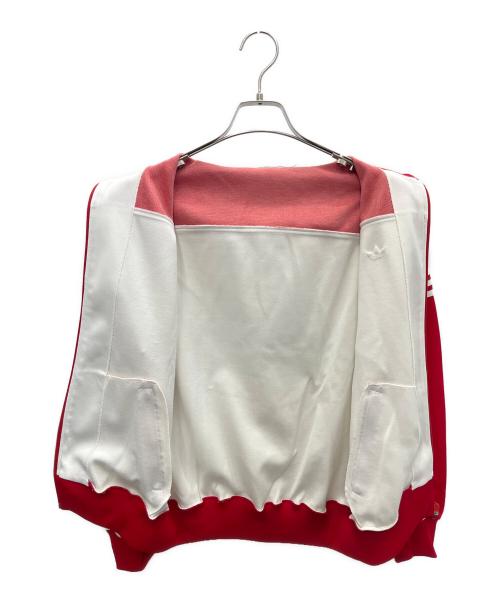 adidas Originals（アディダスオリジナル）adidas Originals (アディダスオリジナル) トラックジャケット レッド×ホワイト サイズ:4の古着・服飾アイテム