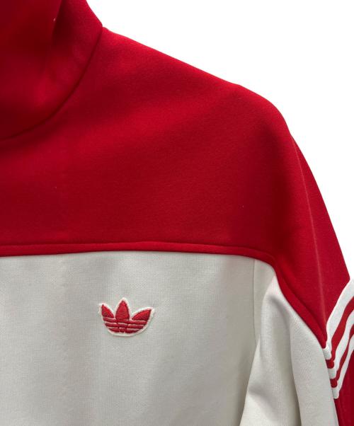 adidas Originals（アディダスオリジナル）adidas Originals (アディダスオリジナル) トラックジャケット レッド×ホワイト サイズ:4の古着・服飾アイテム