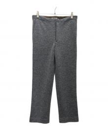 AURALEE（オーラリー）の古着「WOOL LING YARN MILLED JERSEY PANTS」｜グレー