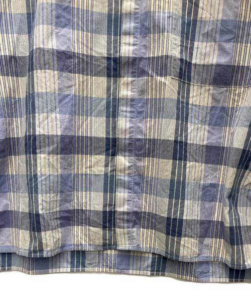 KAPTAIN SUNSHINE（キャプテンサンシャイン）KAPTAIN SUNSHINE (キャプテンサンシャイン) 長袖シャツ スカイブルー×ブルー サイズ:38の古着・服飾アイテム