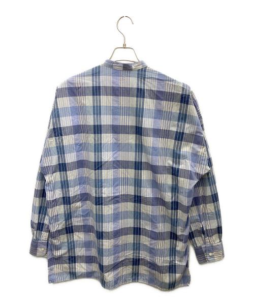 KAPTAIN SUNSHINE（キャプテンサンシャイン）KAPTAIN SUNSHINE (キャプテンサンシャイン) 長袖シャツ スカイブルー×ブルー サイズ:38の古着・服飾アイテム