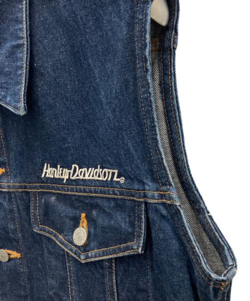 HARLEY-DAVIDSON（ハーレーダビッドソン）HARLEY-DAVIDSON (ハーレーダビッドソン) デニムベスト インディゴ サイズ:Lの古着・服飾アイテム