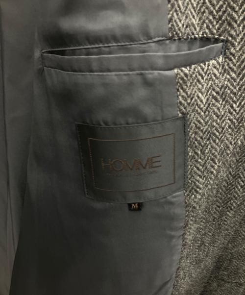 COMME des GARCONS HOMME（コムデギャルソン オム）COMME des GARCONS HOMME (コムデギャルソン オム) ステンカラーコート グレー サイズ:Mの古着・服飾アイテム
