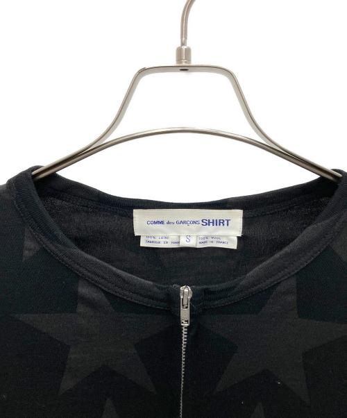 COMME des GARCONS SHIRT（コムデギャルソンシャツ）COMME des GARCONS SHIRT (コムデギャルソンシャツ) 薄手カーディガン ブラック サイズ:Sの古着・服飾アイテム