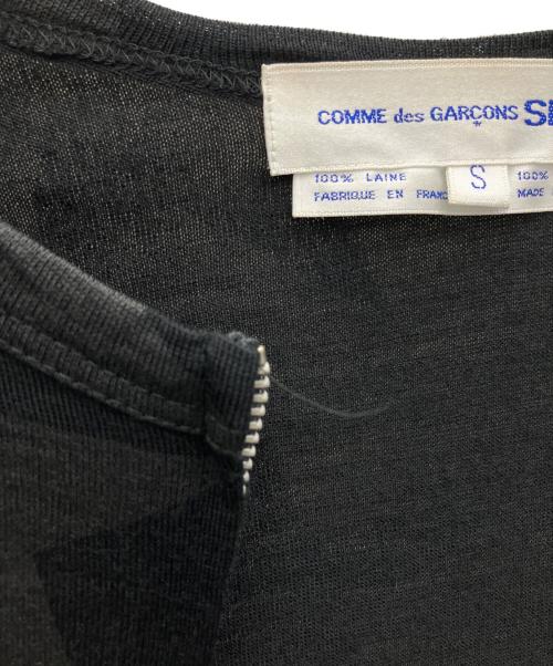 COMME des GARCONS SHIRT（コムデギャルソンシャツ）COMME des GARCONS SHIRT (コムデギャルソンシャツ) 薄手カーディガン ブラック サイズ:Sの古着・服飾アイテム